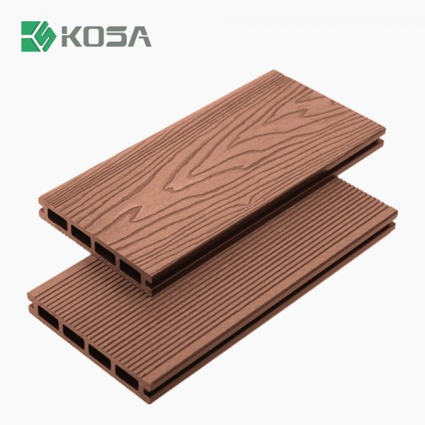 KSD-140H23-Charcoal 3D Embossed Decking