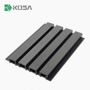 KS-219H28-Grey Slatted Composite Wall Cladding